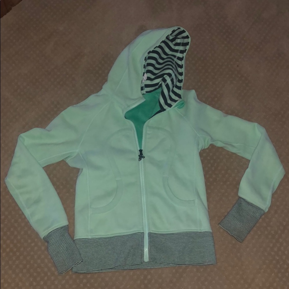 Lululemon lime green zip-up